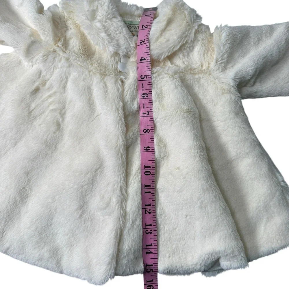 Storywear Bunnies‎ By The Bay My Dream Coat Baby Faux Fur Jacket 6-12M Ivory